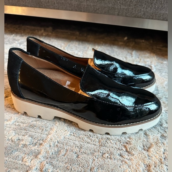 Vionic Kensley Black Slip On Patten Leather Suede Lug Orthotic Loafers Size  7 - Picture 6 of 10